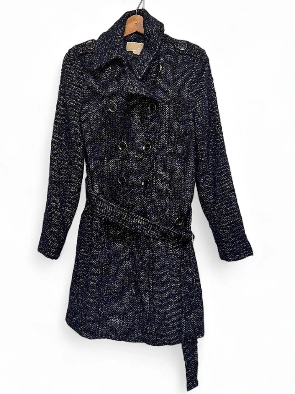 Michael Kors Women's Belted Trench Coat in Blue